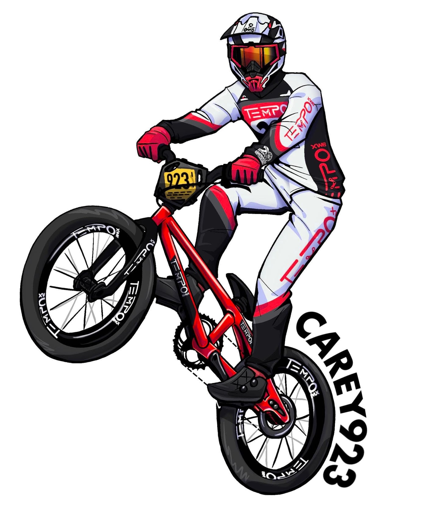 Cartoon Rider Stickers – Karma Industries