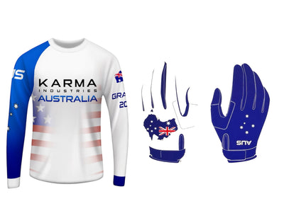 Custom Jersey & Matching Glove Combo