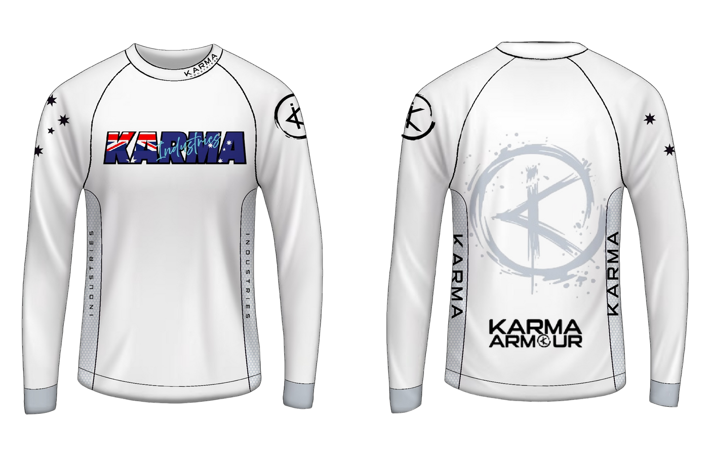 PRE-ORDER K.I. White Karma Jersey (Ultra Slim Milk Fiber- Stretch)