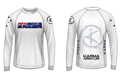 PRE-ORDER K.I. White Karma Jersey (Ultra Slim Milk Fiber- Stretch)