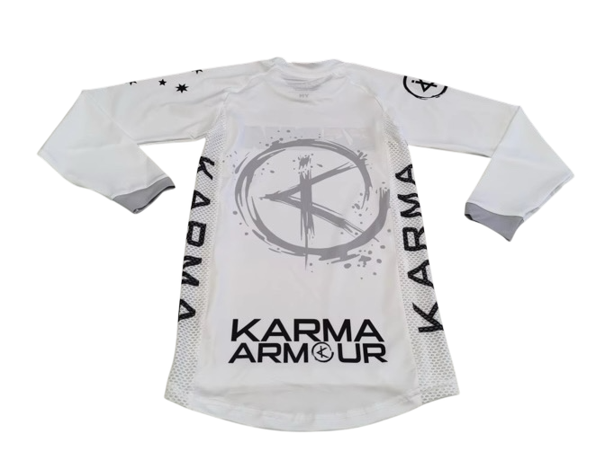 K.I. White Karma Jersey (Ultra Slim Milk Fiber- Stretch)