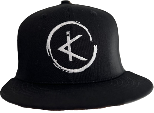 K.I. Flat Peak Hat - Black